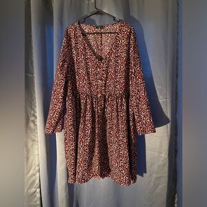 Cheetah smock dress